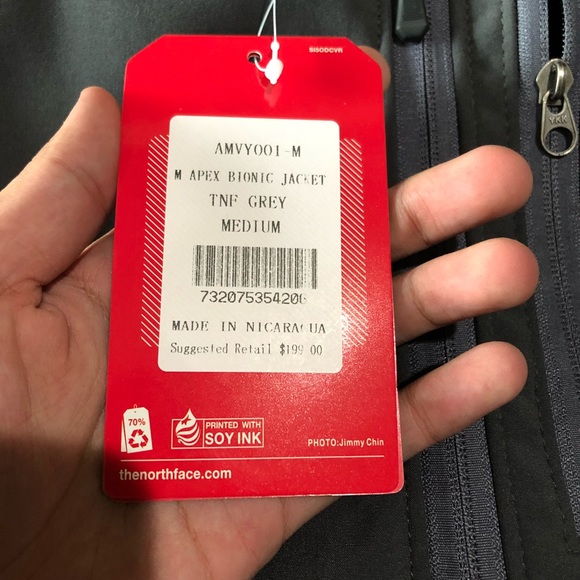 ❌SOLD❌ The North Face Zip-up Jacket (Grey) - Picture 4 of 8